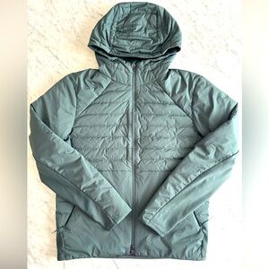 Men’s Green Lululemon Down For it All - Down Filled Hoodie Jacket - Size Small